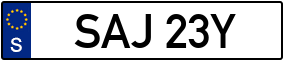 Trailer License Plate